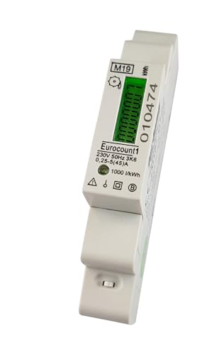 Wechselstromzähler 45A, LCD-Display, MID geeicht, S0-Schnittstelle, Stromzähler Hutschiene Wechselstromzähler 45A, LCD-Display, MID geeicht, S0-Schnittstelle, Stromzähler Hutschiene von SchellCount