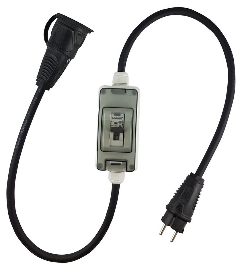 Schellcount Schalter mobiler FI-LS Schalter C10A mit Schuko Verbindungen Schellcount Schalter mobiler FI-LS Schalter C10A mit Schuko Verbindungen von Schellcount