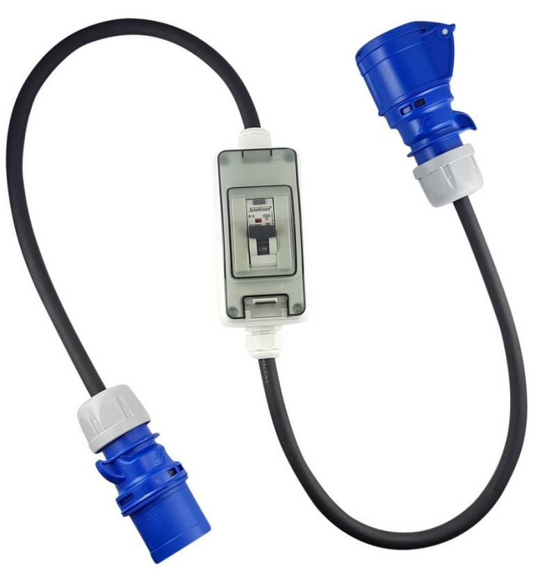 Schellcount Schalter mobiler FI-LS Schalter mit CEE Verbindungen von Schellcount