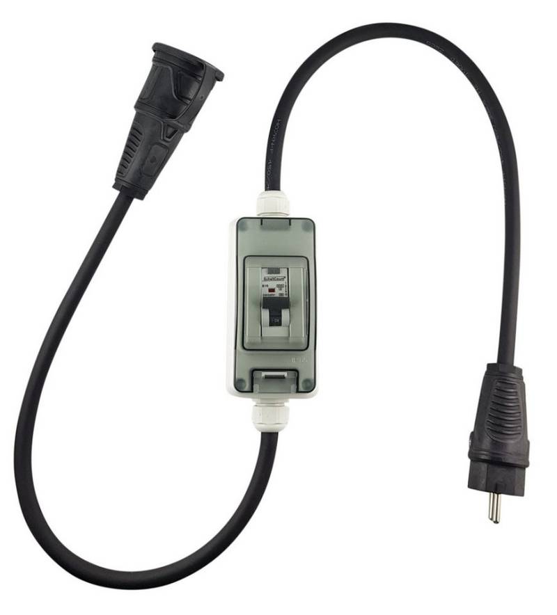Schellcount Schalter mobiler FI-LS Schalter mit Schuko Verbindungen von Schellcount