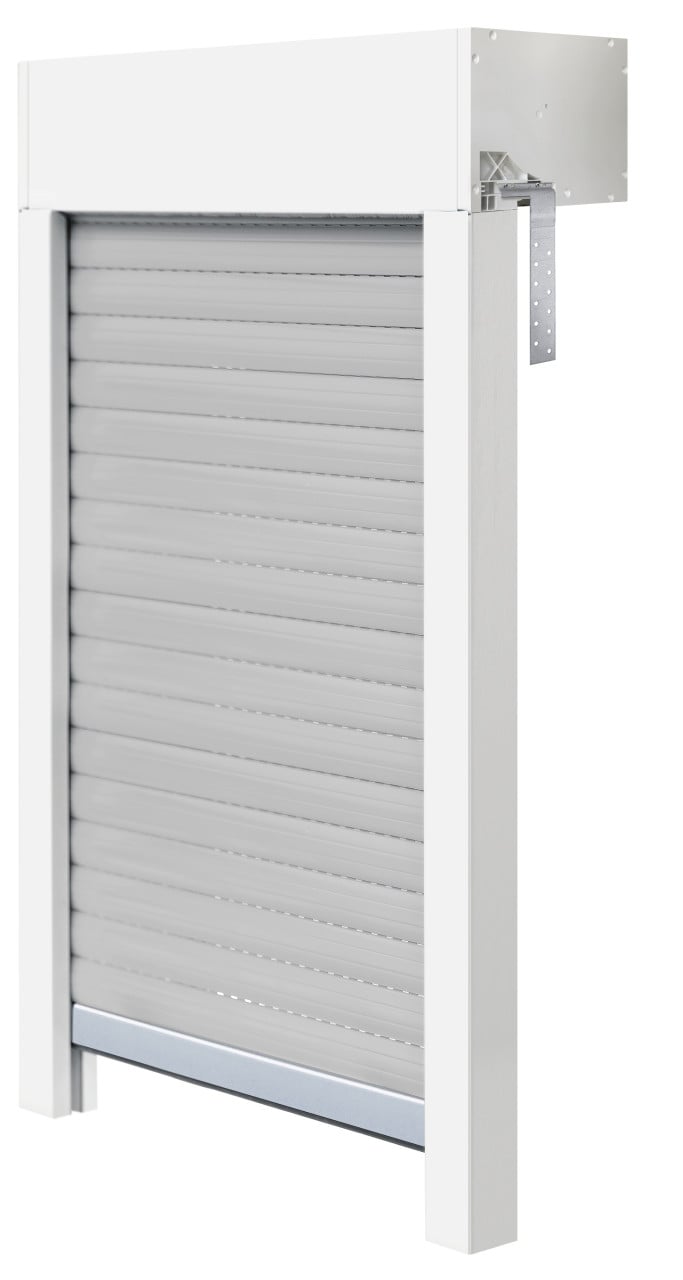 Schellenberg Aufsatzrollladen-Set für Fenster, 100 x 100 cm, weiß/grau von Schellenberg Alfred