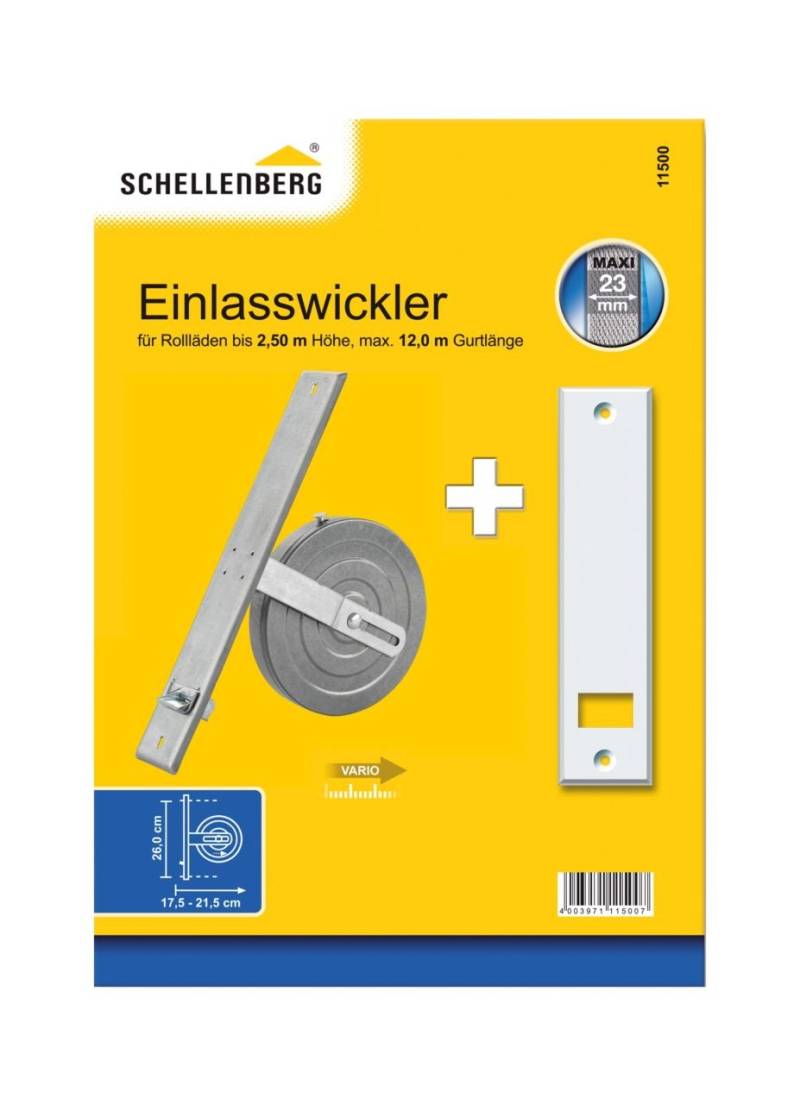 Schellenberg Einlasswickler Maxi, 26 cm inkl. Abdeckplatte weiß Schellenberg Einlasswickler Maxi, 26 cm inkl. Abdeckplatte weiß von Schellenberg Alfred