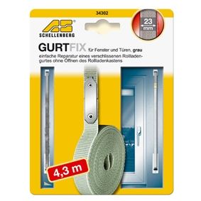 Schellenberg Gurtfix Maxi Schnellreparaturset 23 mm x 4,3 m grau von Schellenberg Alfred