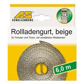 Schellenberg Rollladengurt beige Breite 14 mm - Länge 6 m von Schellenberg Alfred