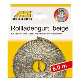 Schellenberg Rollladengurt beige Breite 23 mm - Länge 6 m von Schellenberg Alfred
