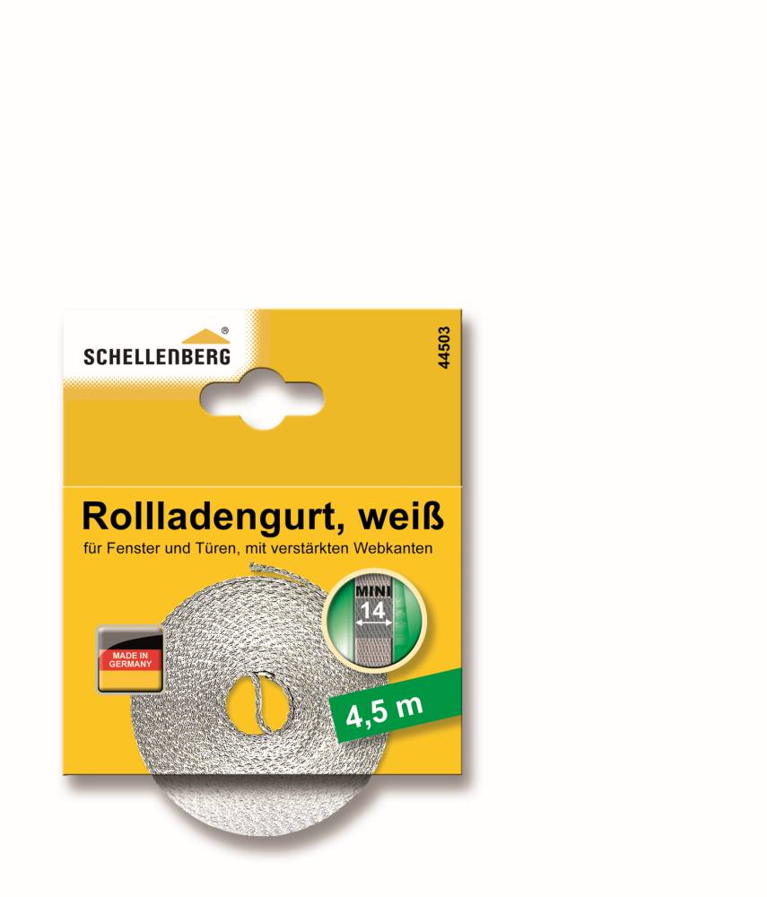 Schellenberg Rollladengurt weiß Breite 14 mm - Länge 4,5 m von Schellenberg Alfred