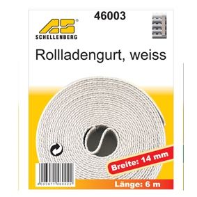 Schellenberg Rollladengurt weiß Breite 14 mm - Länge 6 m von Schellenberg Alfred