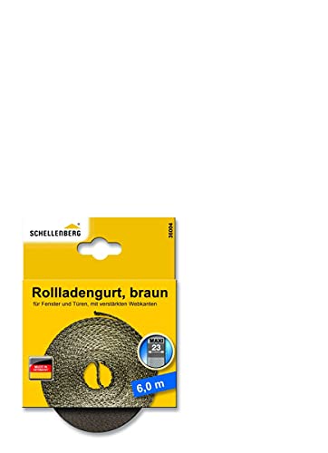 3er-Set Schellenberg 36004 Rollladengurt 23mm/6,0m braun von Schellenberg