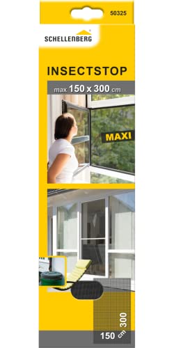 3er-Set Schellenberg Fliegengitter MAXI, 150x300, anthrazit, ohne Befestigungsband 3er-Set Schellenberg Fliegengitter MAXI, 150x300, anthrazit, ohne Befestigungsband von Schellenberg