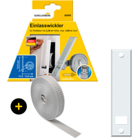 SCHELLENBERG Einlass-Gurtwickler "Unterputz, inkl. Abdeckplatte weiß und Rollladengurt in grau oder weiß", 13,5 cm Lochabstand für das Rollladensystem Maxi von Schellenberg