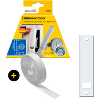SCHELLENBERG Einlass-Gurtwickler "Unterputz, inkl. Abdeckplatte weiß und Rollladengurt in grau oder weiß", 13,5 cm Lochabstand für das Rollladensystem Maxi von Schellenberg