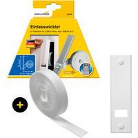SCHELLENBERG Einlass-Gurtwickler "Unterputz, inkl. Abdeckplatte weiß und Rollladengurt in grau oder weiß", 16 cm Lochabstand für das Rollladensystem Maxi von Schellenberg