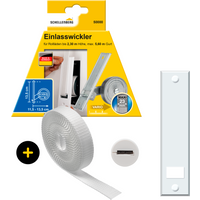 SCHELLENBERG Einlass-Gurtwickler "inkl. Abdeckplatte, Gurtführung, Rollladengurt grau oder weiß", Unterputz Gurtwickler 13,5 cm Lochabstand für das Rollladensystem Maxi von Schellenberg