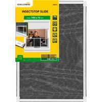 SCHELLENBERG Insektenschutz-Fensterrahmen "ausziehbares Fliegengitter Schiebefenster mit Rahmen", 50 x 75 - 142 cm oder 75 x 100 -193 cm, weiß und anthrazit von Schellenberg