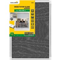 SCHELLENBERG Insektenschutz-Fensterrahmen ""Insectstop Slide", ausziehbares Fliegengitter mit Aluminiumgewebe" ohne bohren, max. 50 x 142 cm in weiß und anthrazit von Schellenberg