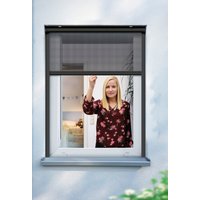 SCHELLENBERG Insektenschutzrollo "für Fenster, Fiberglas Fliegengitter mit Aluminium Rahmen", Insektenschutz, mit Bohren, in verschiedenen Farben und Größen erhältlich von Schellenberg