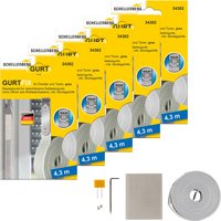 SCHELLENBERG Reparatur-Set "Rollladen Gurtfix für das Rollladensystem Maxi", für alte Gurtbänder in unterschiedlichen Farben, 23 mm x 4,3 m von Schellenberg