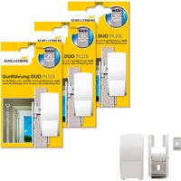 SCHELLENBERG Rollladen-Gurtführung "Duo Plus für das Rollladensystem Maxi", inkl. Blende, Zugluftdichtung und Gurtleitrolle von Schellenberg