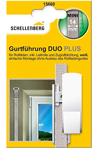 Schellenberg 15660 Gurtführung Duo Plus Mini inklusive Zugluftdichtung und Leitrolle von Schellenberg