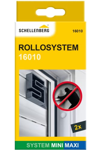 Schellenberg 16010 Anthrazit 2 Stück Mini/Maxi Jalousienspanner Rollladenschloss Einfaches Anziehen in der Schiene von Schellenberg