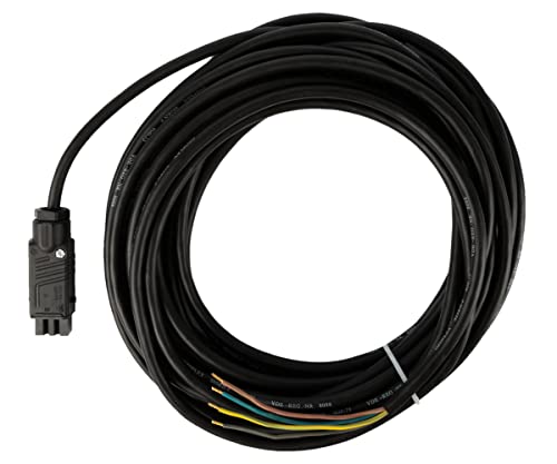 Schellenberg 17145 Raffstorestecker 10 m, STAK3 Stecker mit 4-adrigem Kabel für aussen Jalousien, verbindet den Raffstore Motor Plus mit einem Bedienelement, Schwarz von Schellenberg