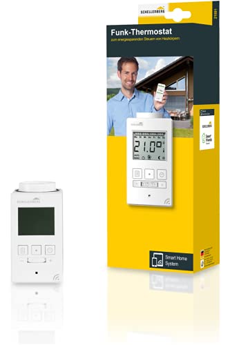 Schellenberg 21001 Smart Home Heizkörperthermostat Funk mit Zeitsteuerung, Stand-Alone und als Smart-Home Thermoastat nutzbar von Schellenberg