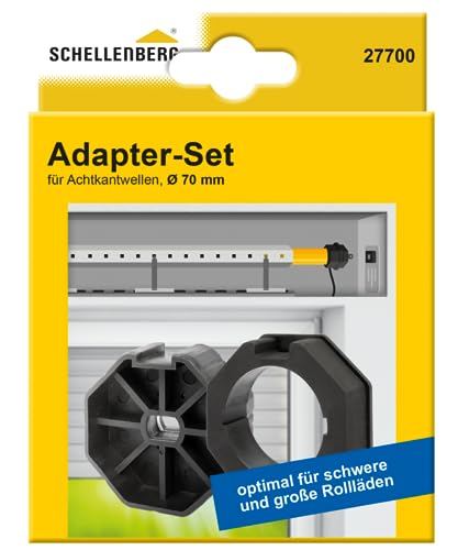 Schellenberg 27700 Adapter Set für 70 mm Wellen, Achtkantwellen mit 70er Durchmesser Schellenberg 27700 Adapter Set für 70 mm Wellen, Achtkantwellen mit 70er Durchmesser von Schellenberg