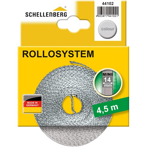 Schellenberg 44102, 4,5 m, grau Rollladengurt Mini 14 mm von Schellenberg