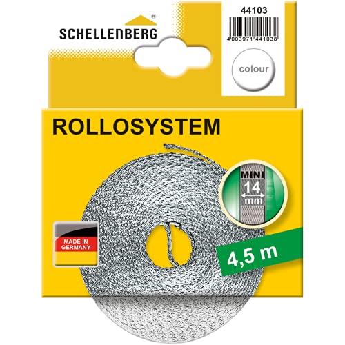 Schellenberg 44103 Rollladengurt, 14mm/4,5m, weiß von Schellenberg