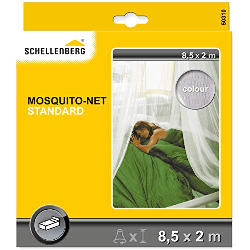 Schellenberg 50310 Baldachin für das Bett Moskitonetz Standard für Einzelbetten, Mückenschutz für angenehme Nächte von Schellenberg