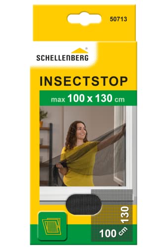 Schellenberg 50713 Fliegengitter für Fenster Insektenschutz und Mückenschutz inkl. Klebestreifen, ohne Bohren, 100 x 130 cm, anthrazit Schellenberg 50713 Fliegengitter für Fenster Insektenschutz und Mückenschutz inkl. Klebestreifen, ohne Bohren, 100 x 130 cm, anthrazit von Schellenberg