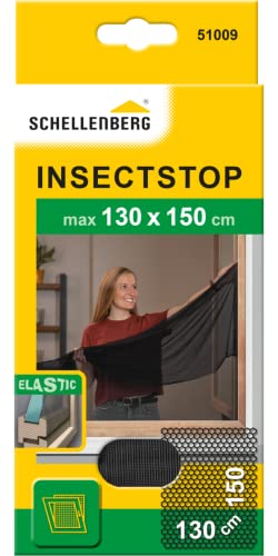 Schellenberg 51009 Fliegengitter für Fenster, ELASTIC für Fenster mit Wetterschenkel, Montage ohne Bohren, inkl. Befestigungsband, 130 x 150 cm, Anthrazit Schellenberg 51009 Fliegengitter für Fenster, ELASTIC für Fenster mit Wetterschenkel, Montage ohne Bohren, inkl. Befestigungsband, 130 x 150 cm, Anthrazit von Schellenberg