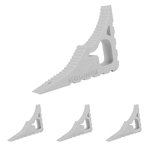 Schellenberg 66302 Fenster- und Tür-Stopper, Türkeil, langlebig und wetterbeständig (Packung mit 4) von Schellenberg