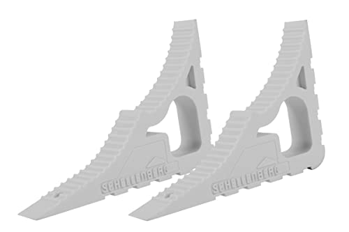 Schellenberg 66360 Fensterstopper und Türstopper Doppelpack, Türkeil, Fenster Sicherung gegen zuschlagen, Weiß, 2er Set von Schellenberg