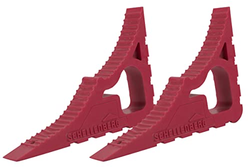 Schellenberg 66364 Fensterstopper und Türstopper Doppelpack, Türkeil, Fenster Sicherung gegen zuschlagen, Pink, 2er Set von Schellenberg