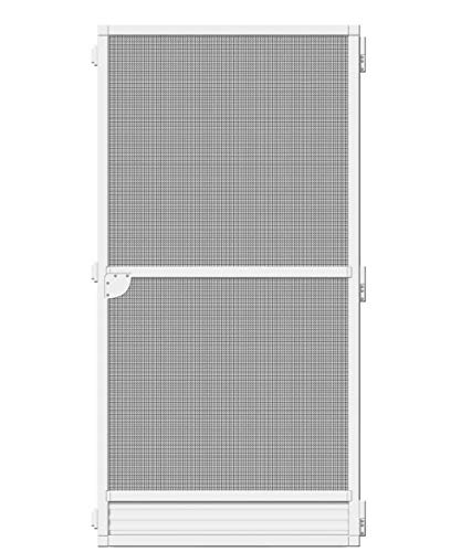 Schellenberg 70050 Fliegengitter Balkontür, Insektenschutz Tür Plus, 17 mm Einbautiefe, 100 x 210 cm, Weiß von Schellenberg