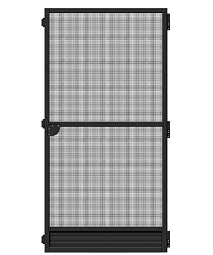 Schellenberg 70051 Fliegengitter Balkontür, Insektenschutz Tür Plus, 17 mm Einbautiefe, 100 x 210 cm, Anthrazit von Schellenberg