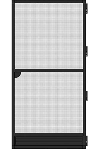 Schellenberg 70063 Fliegengitter Balkontür, Insektenschutz Tür Premium, Aluminium Rahmen, Fiberglas-Gewebe, 120 x 240 cm, Anthrazit von Schellenberg