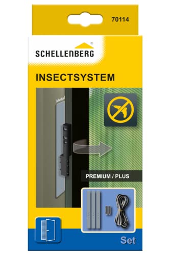 Schellenberg 70114, grau Fliegengitter Balkontür Adapter-Set für Fliegenschutz Tür Plus und Premium, ohne bohren, inkl. zusätzlicher Bürstendichtung von Schellenberg