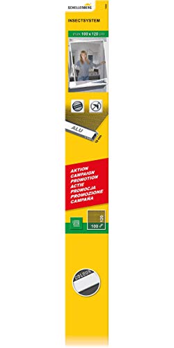 Schellenberg 70920 Insektenschutz Fenster BASIC, Fliegengitter Fenster mit schmalem Aluminiumrahmen 100 x 120 cm, Weiß Schellenberg 70920 Insektenschutz Fenster BASIC, Fliegengitter Fenster mit schmalem Aluminiumrahmen 100 x 120 cm, Weiß von Schellenberg