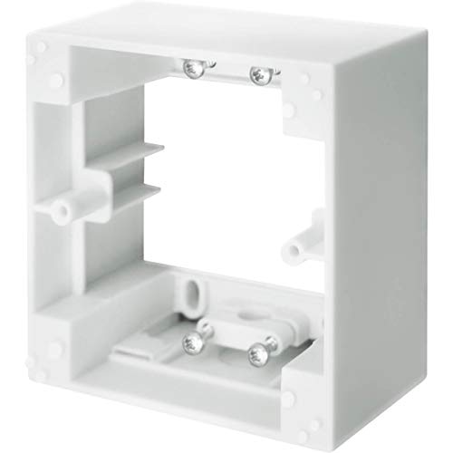 Schellenberg 20003 Aufputzrahmen für Zeitschaltuhren STANDARD und PLUS, ideal für Wechselrahmenadapter mit Ausschnitt 50 x 50 mm Weiß von Schellenberg