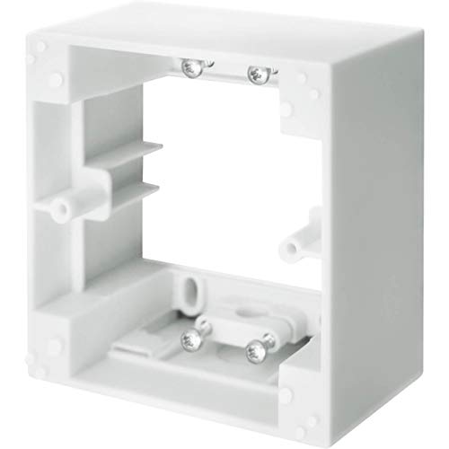 Schellenberg 20003 Aufputzrahmen für Zeitschaltuhren STANDARD und PLUS, ideal für Wechselrahmenadapter mit Ausschnitt 50 x 50 mm Weiß von Schellenberg