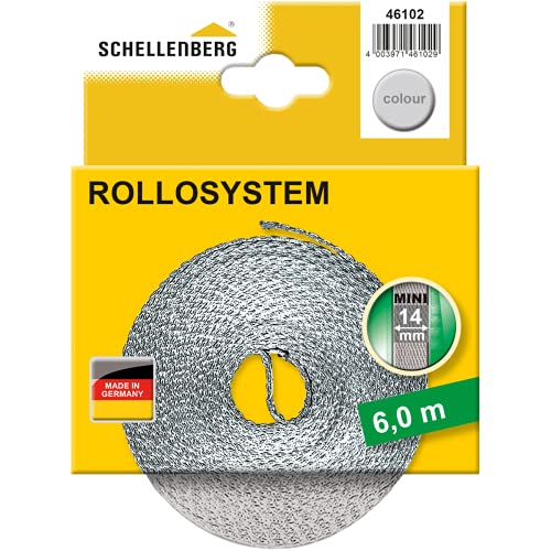 Schellenberg 46102 Rolladengurt 14mm 6m grau von Schellenberg