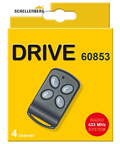 Schellenberg 60853 Handsender für Torantriebe, Garagentore, Flügeltore, 4-Kanal Sender mit 433 MHz, bis zu 40 m Reichweite von Schellenberg