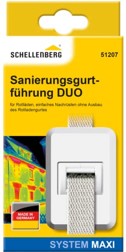 Schellenberg 51207 Sanierungs-Gurtführung DUO Maxi für Rolladengurte mit Zugluftdichtung, Sanierungsgurtführung von Schellenberg