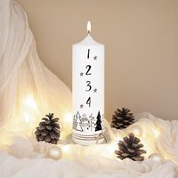 Adventskerze "Winterwald" | Weihnachtskerze Advent Adventskerze "Winterwald" | Weihnachtskerze Advent von SchenkeKreatives