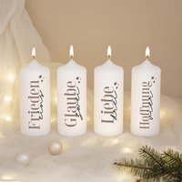Adventskerzen "Besinnlichkeit" | Set Aus 4 Kerzen Weihnachtskerzen Advent Adventskerzen "Besinnlichkeit" | Set Aus 4 Kerzen Weihnachtskerzen Advent von SchenkeKreatives