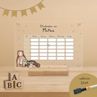 Personalisierter Stundenplan Waldfreunde | Abwischbar Geschenk Einschulung Einschulungsgeschenk Schulstart Kinderzimmer Personalisierter Stundenplan Waldfreunde | Abwischbar Geschenk Einschulung Einschulungsgeschenk Schulstart Kinderzimmer von SchenkeKreatives