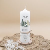 Taufkerze „Berge" | Personalisierte Mit Dschungeltieren Handgemachte Kerze Zur Taufe Geschenk Taufkerze „Berge" | Personalisierte Mit Dschungeltieren Handgemachte Kerze Zur Taufe Geschenk von SchenkeKreatives