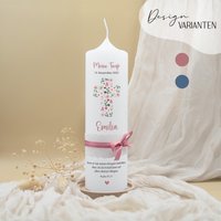 Taufkerze „Blumenkreuz" | Florales Kreuz in Zarten Farben Personalisiert & Handgefertigt Symbolstarke Taufkerze „Blumenkreuz" | Florales Kreuz in Zarten Farben Personalisiert & Handgefertigt Symbolstarke von SchenkeKreatives